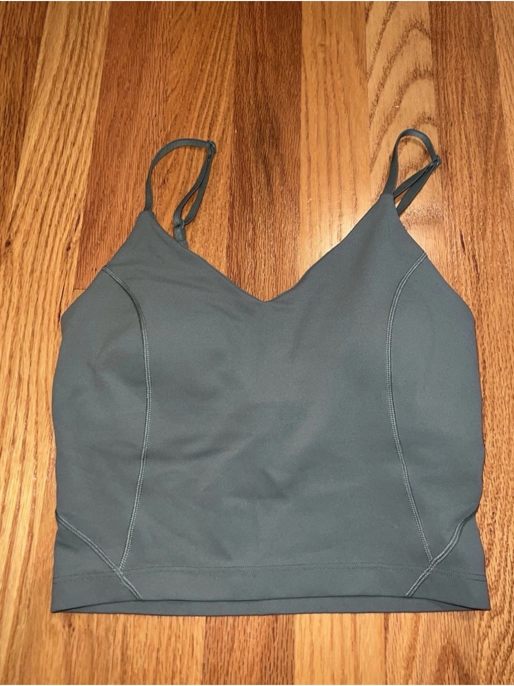 Lululemon Women’s Padded Sports Bra Cropped Top Sage Green Size 0